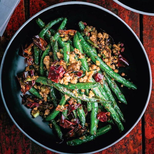 Sichuan Dry-Fried Green Beans